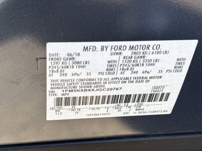 2018 Ford Explorer Base