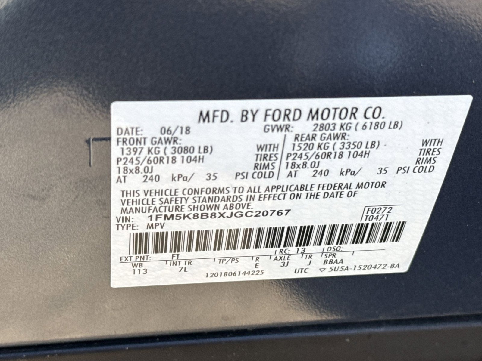 2018 Ford Explorer Base