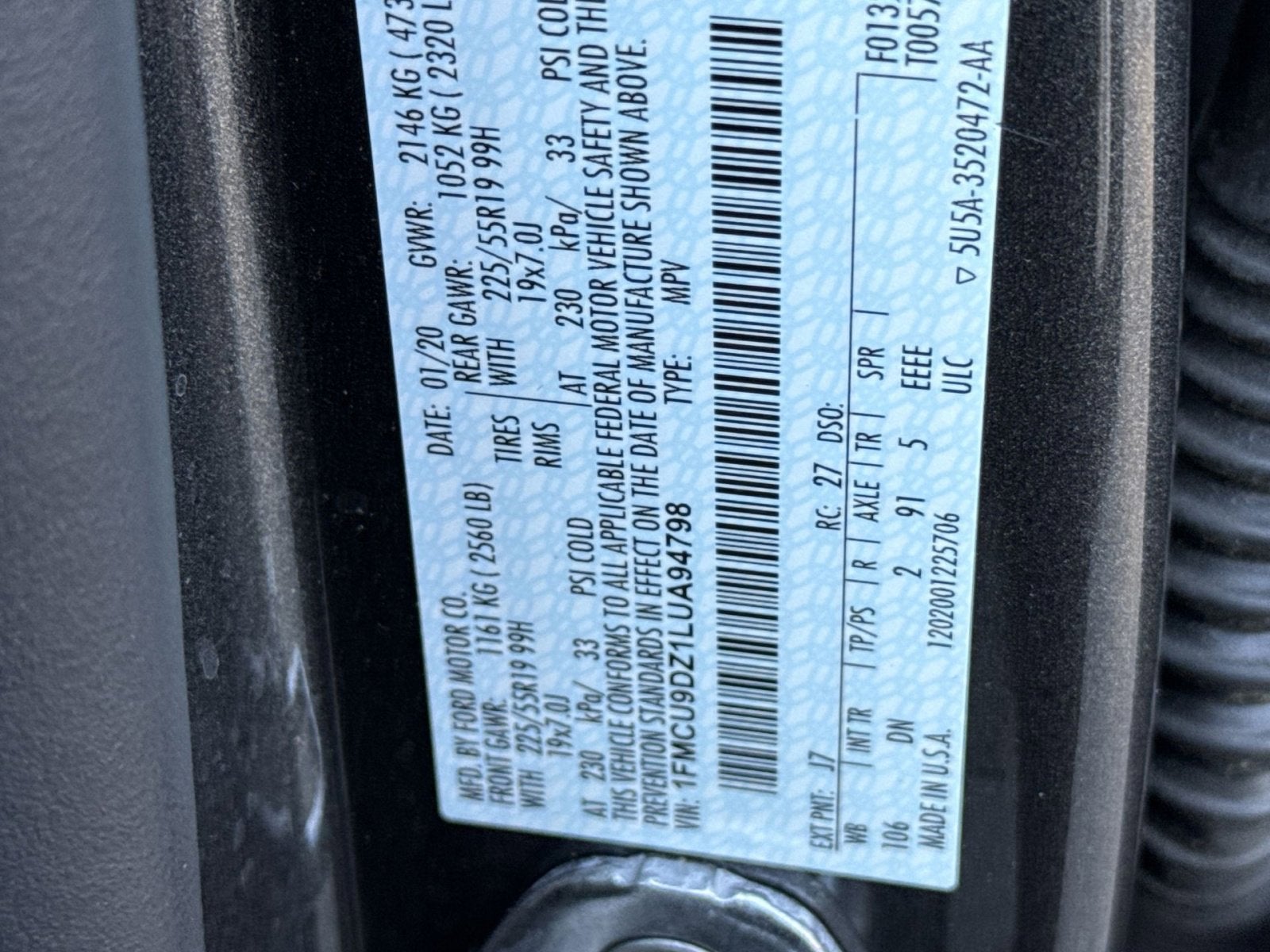 2020 Ford Escape Hybrid Titanium