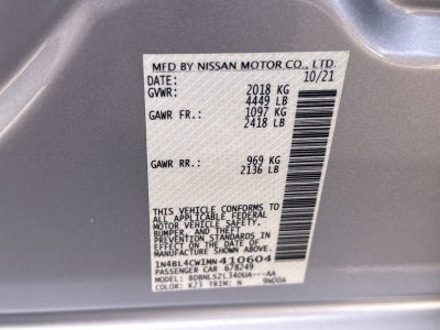 2021 Nissan Altima 2.5 SR