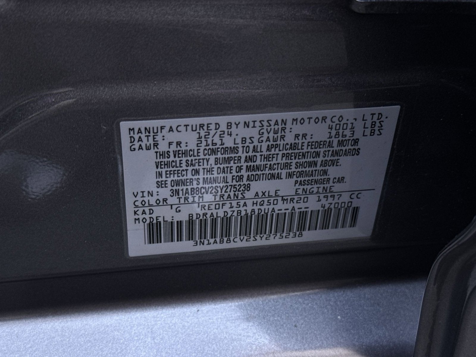 2025 Nissan Sentra SV