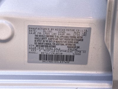 2025 Nissan Versa 1.6 SV