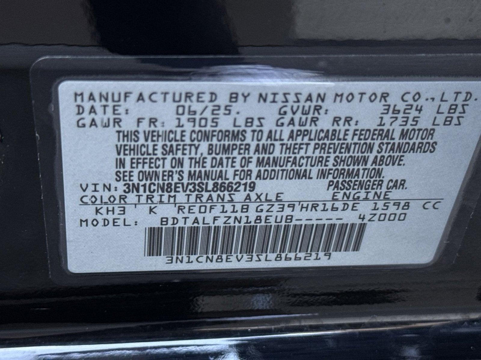 2025 Nissan Versa 1.6 SV