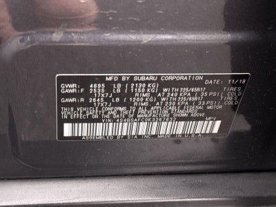 2019 Subaru Outback 2.5i Premium