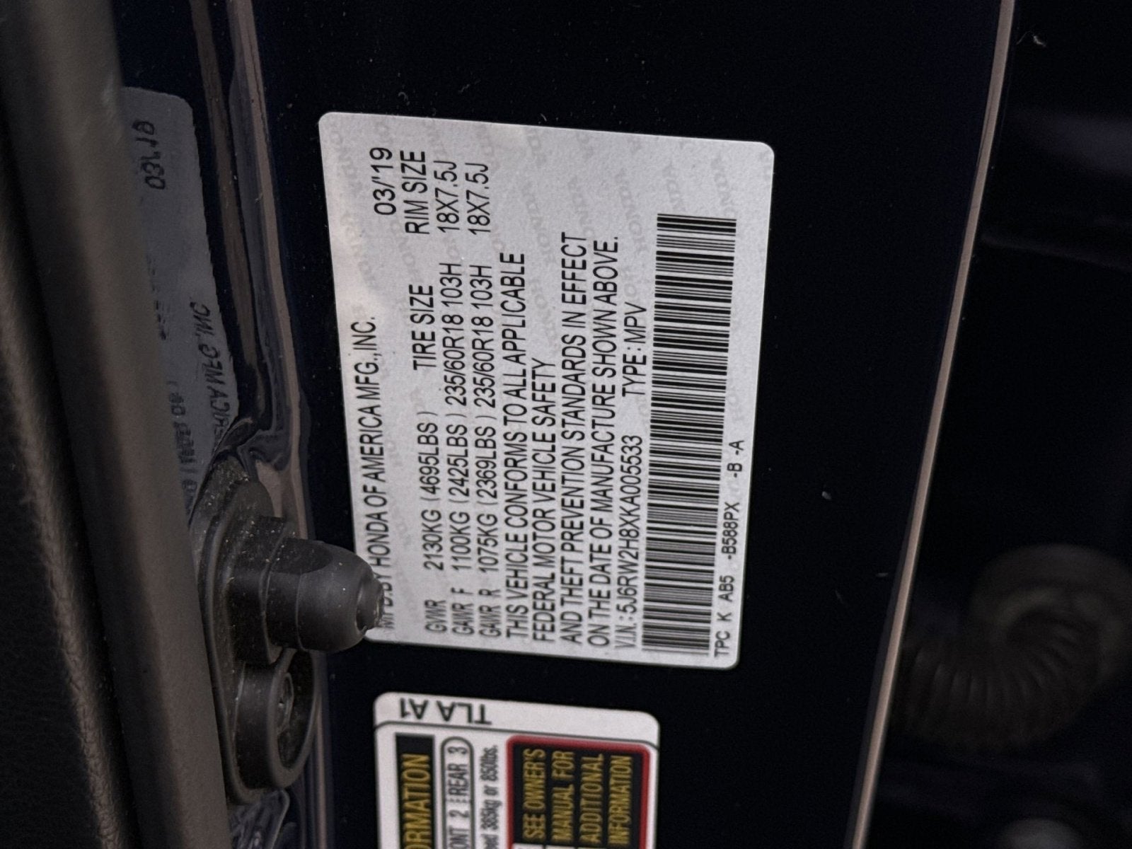2019 Honda CR-V EX-L