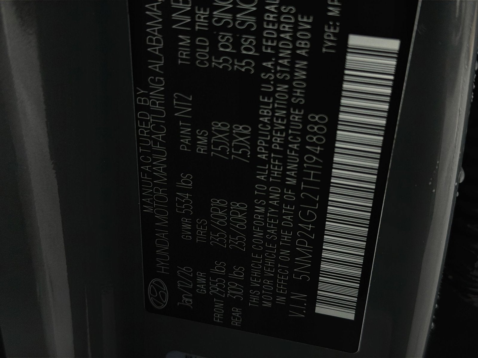 2026 Hyundai SANTA FE SEL