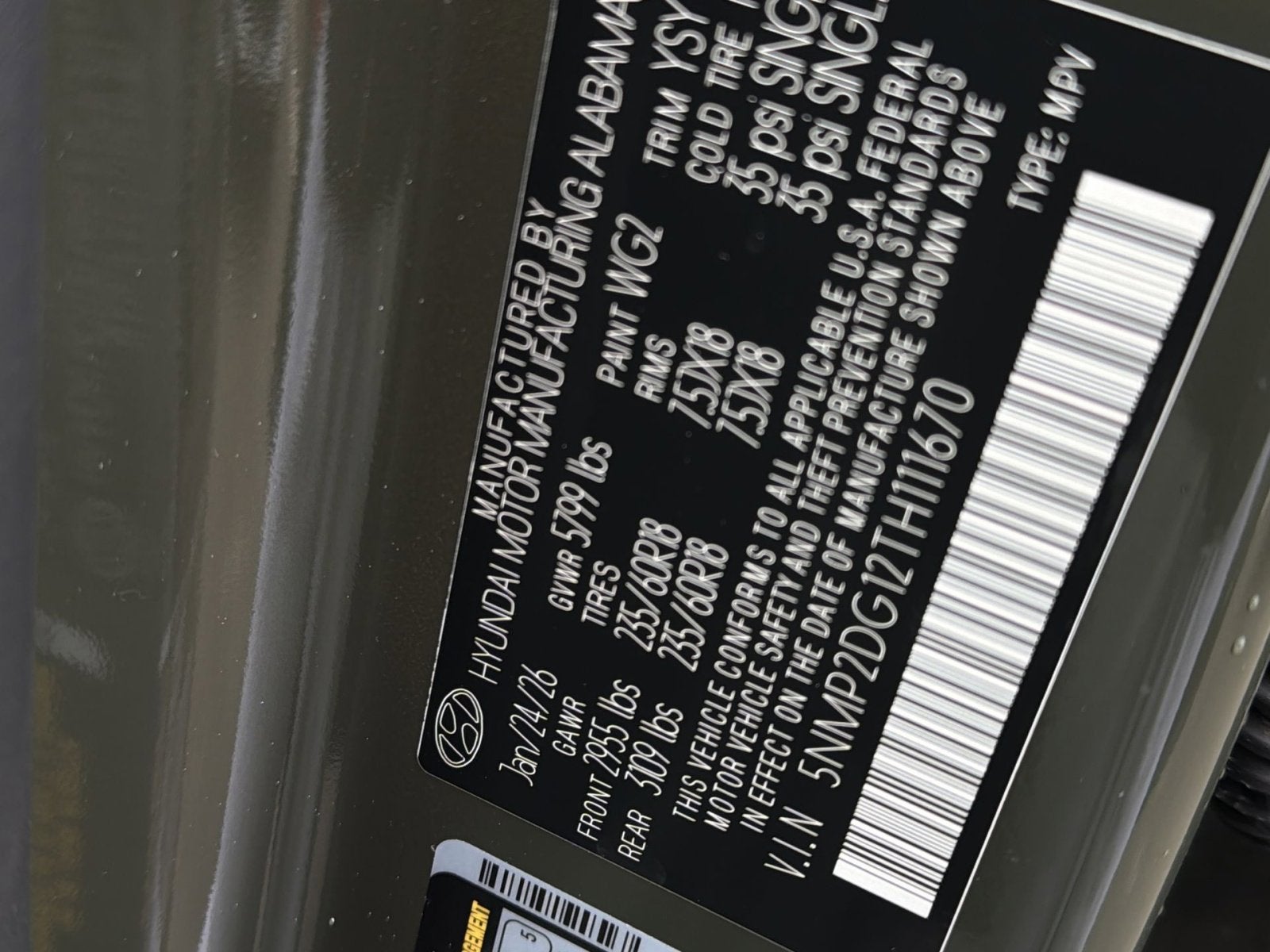 2026 Hyundai SANTA FE HYBRID SEL