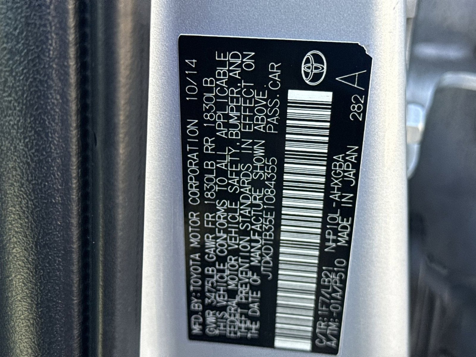 2014 Toyota Prius c One