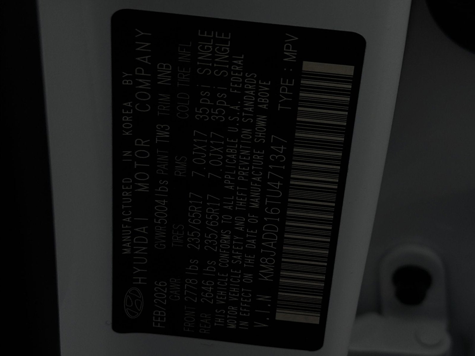 2026 Hyundai TUCSON HYBRID Blue SE