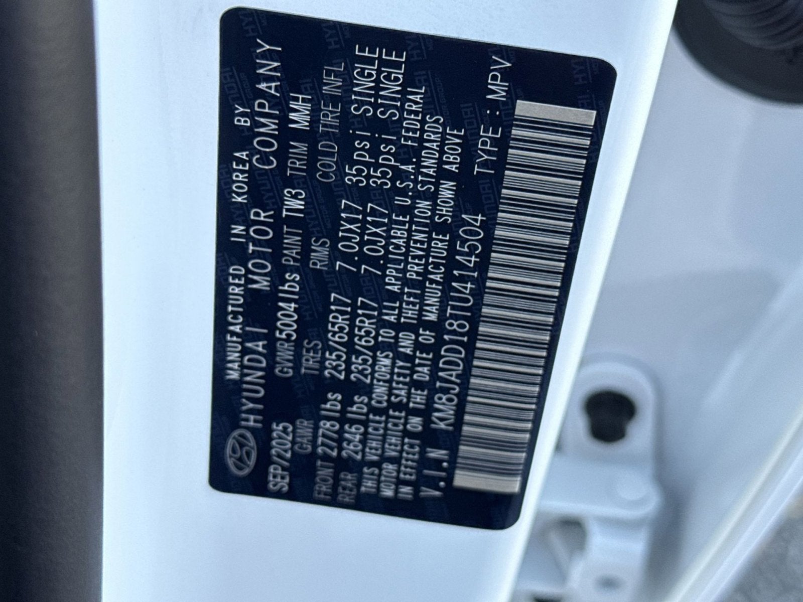 2026 Hyundai TUCSON HYBRID Blue