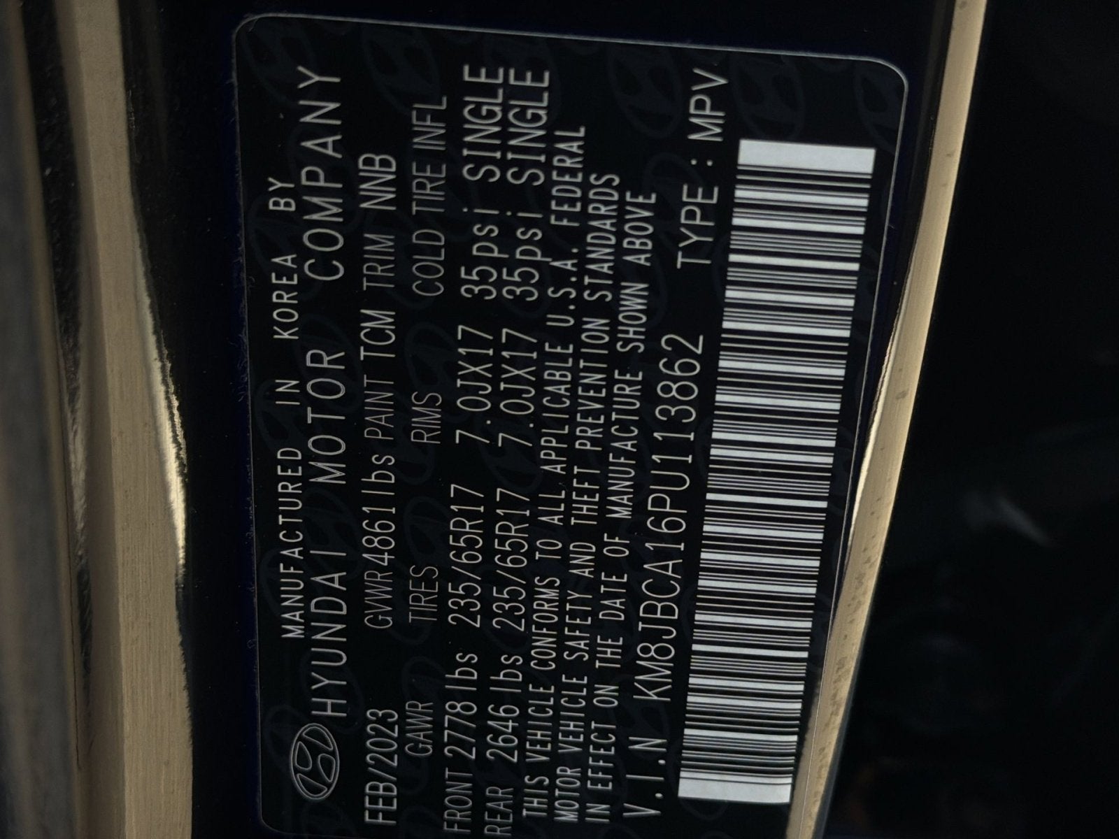 2023 Hyundai TUCSON HYBRID Blue