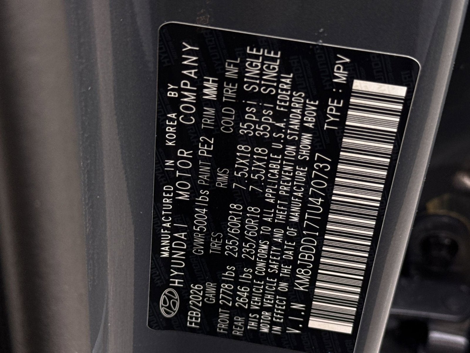 2026 Hyundai TUCSON HYBRID SEL