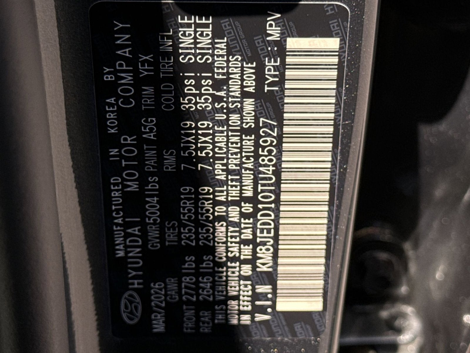 2026 Hyundai TUCSON HYBRID Limited