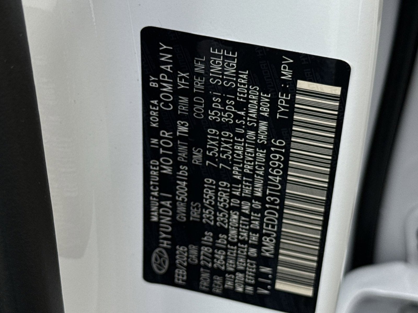 2026 Hyundai TUCSON HYBRID Limited