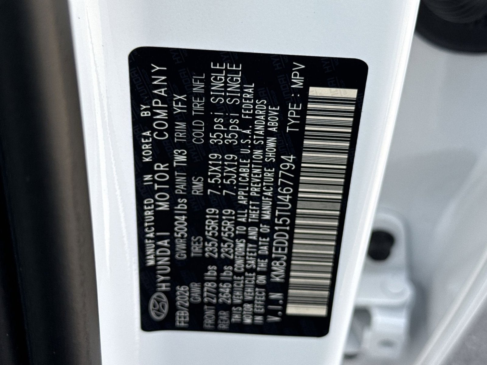 2026 Hyundai TUCSON HYBRID Limited