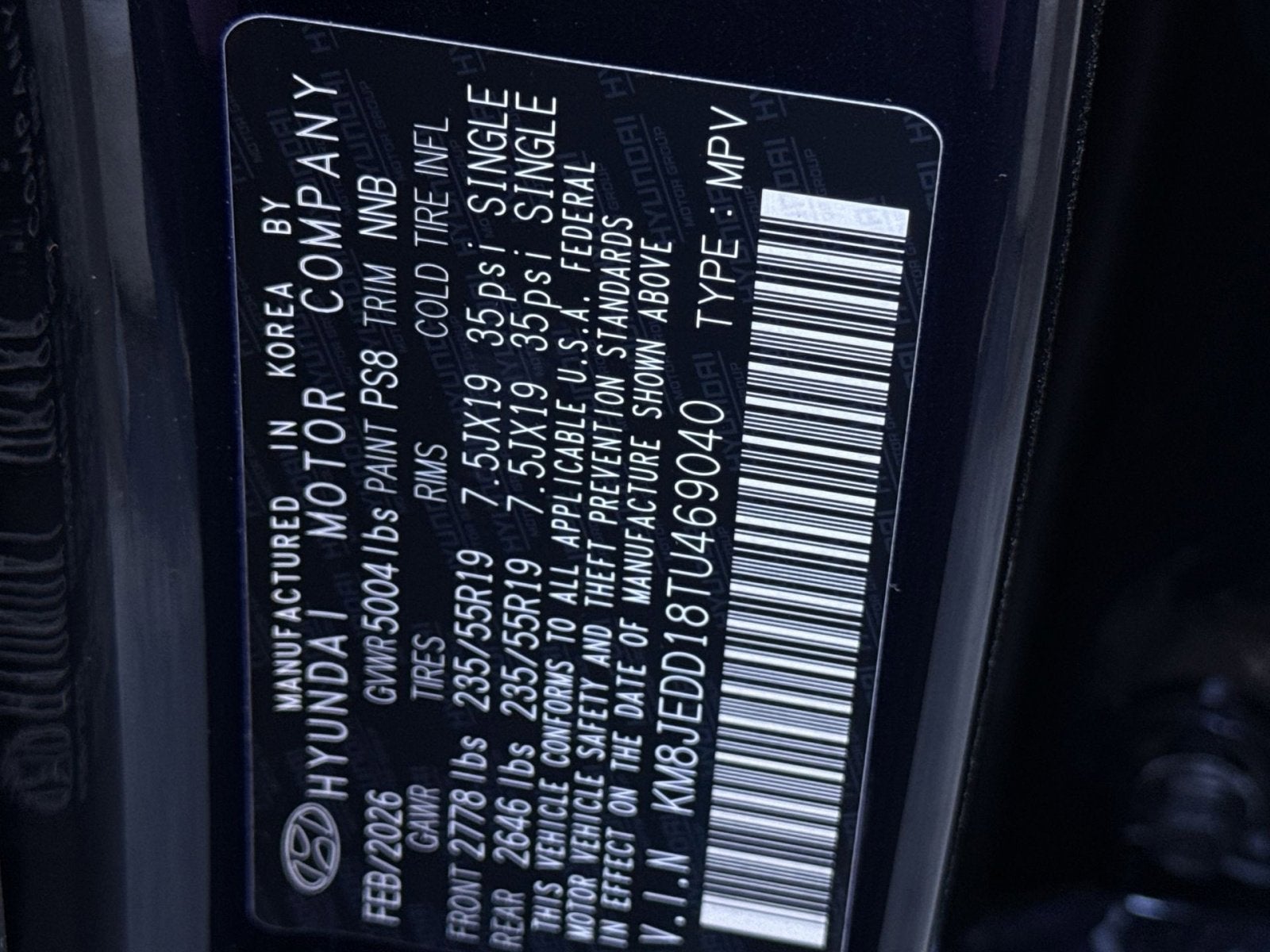 2026 Hyundai TUCSON HYBRID Limited