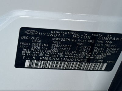 2022 Hyundai SANTA FE HYBRID Blue