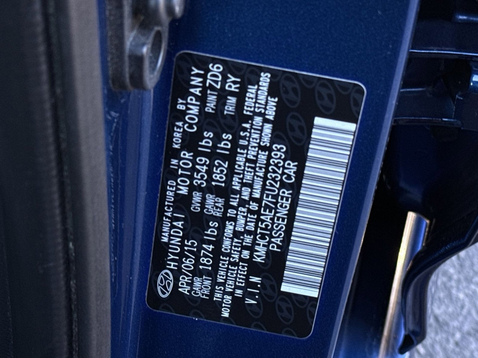 2015 Hyundai ACCENT GS