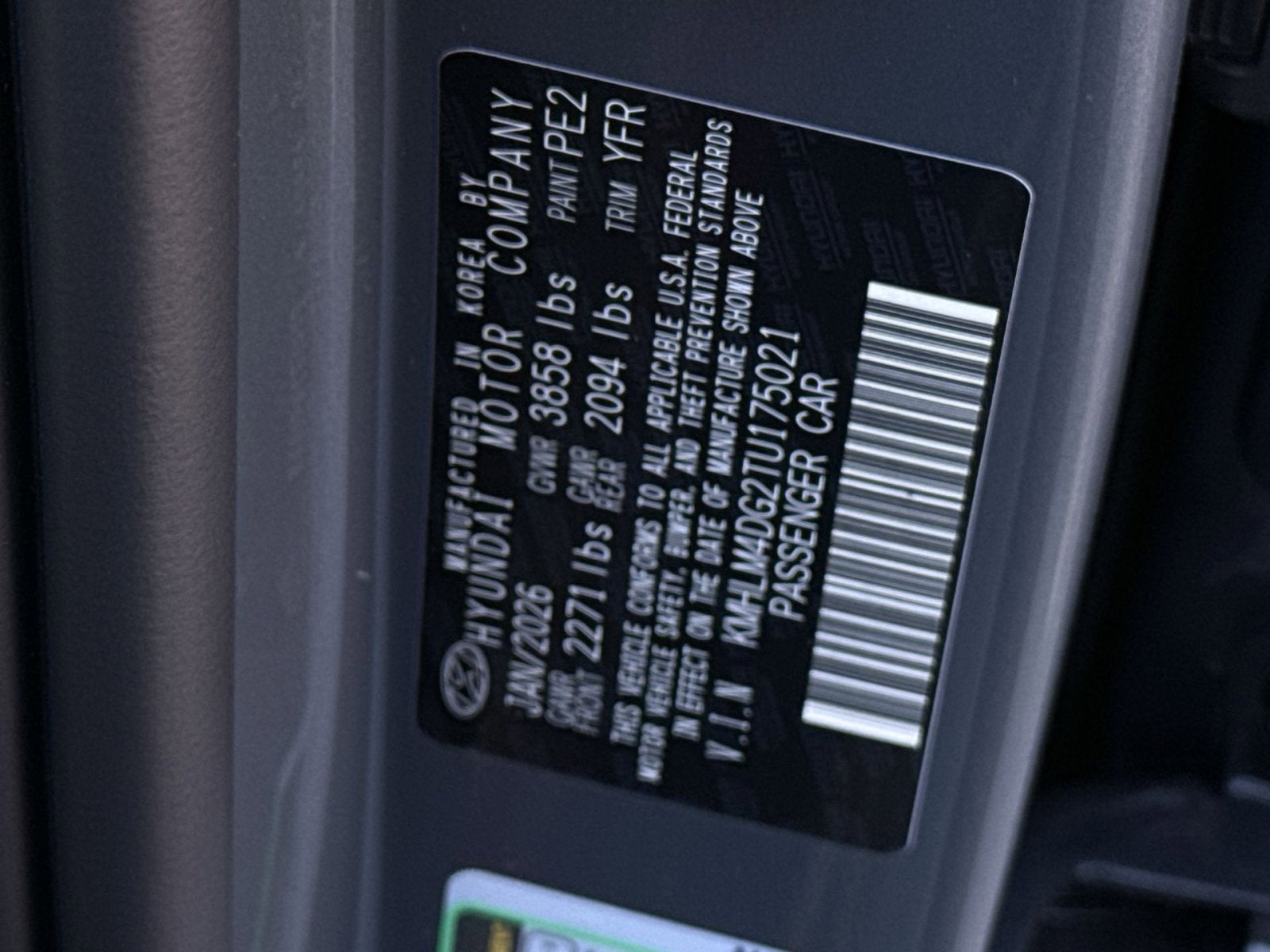 2026 Hyundai ELANTRA SEL Sport