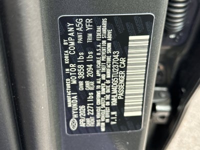 2026 Hyundai ELANTRA SEL Sport