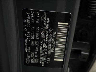 2026 Hyundai ELANTRA HYBRID Limited
