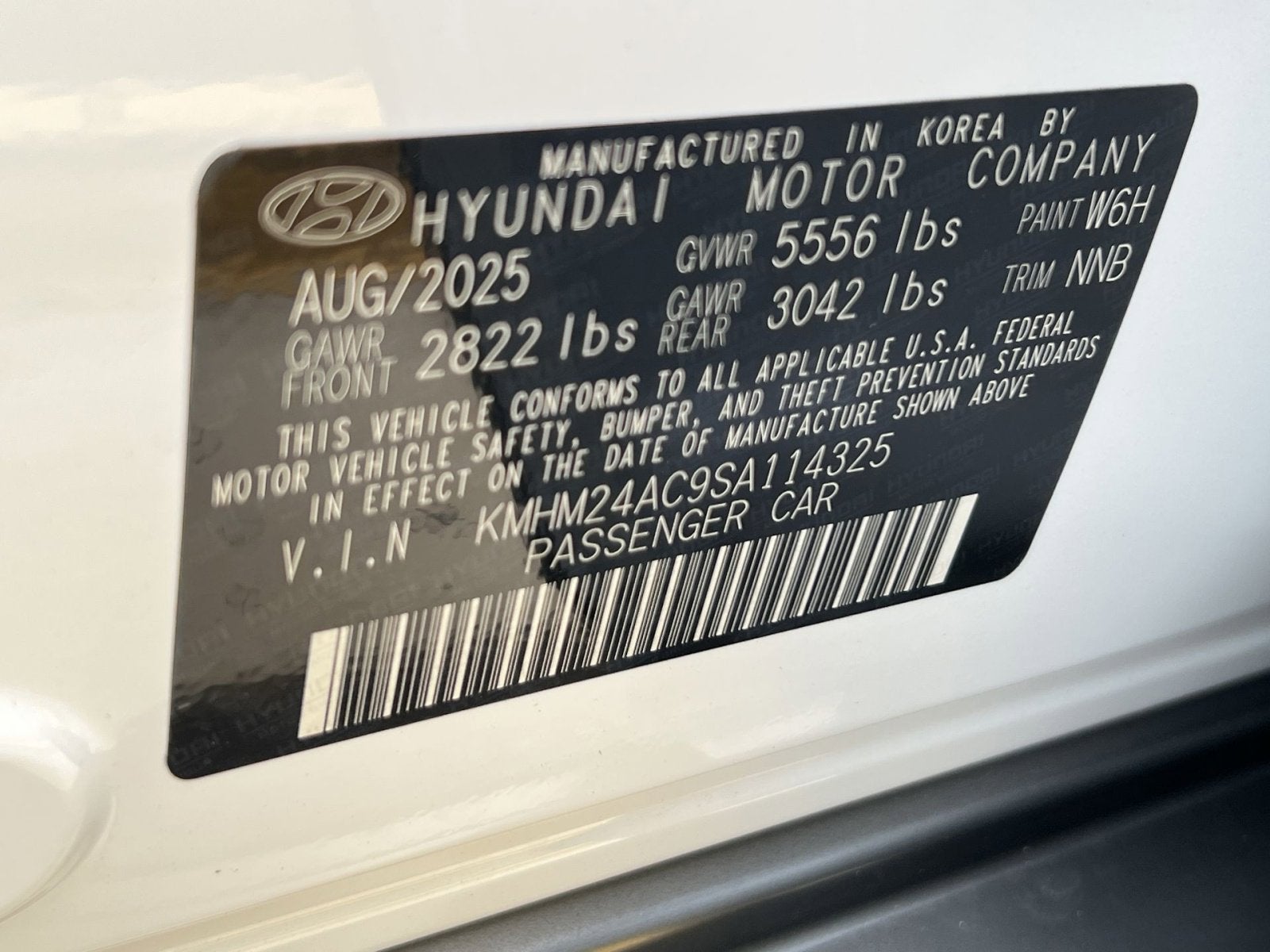 2025 Hyundai IONIQ 6 SE