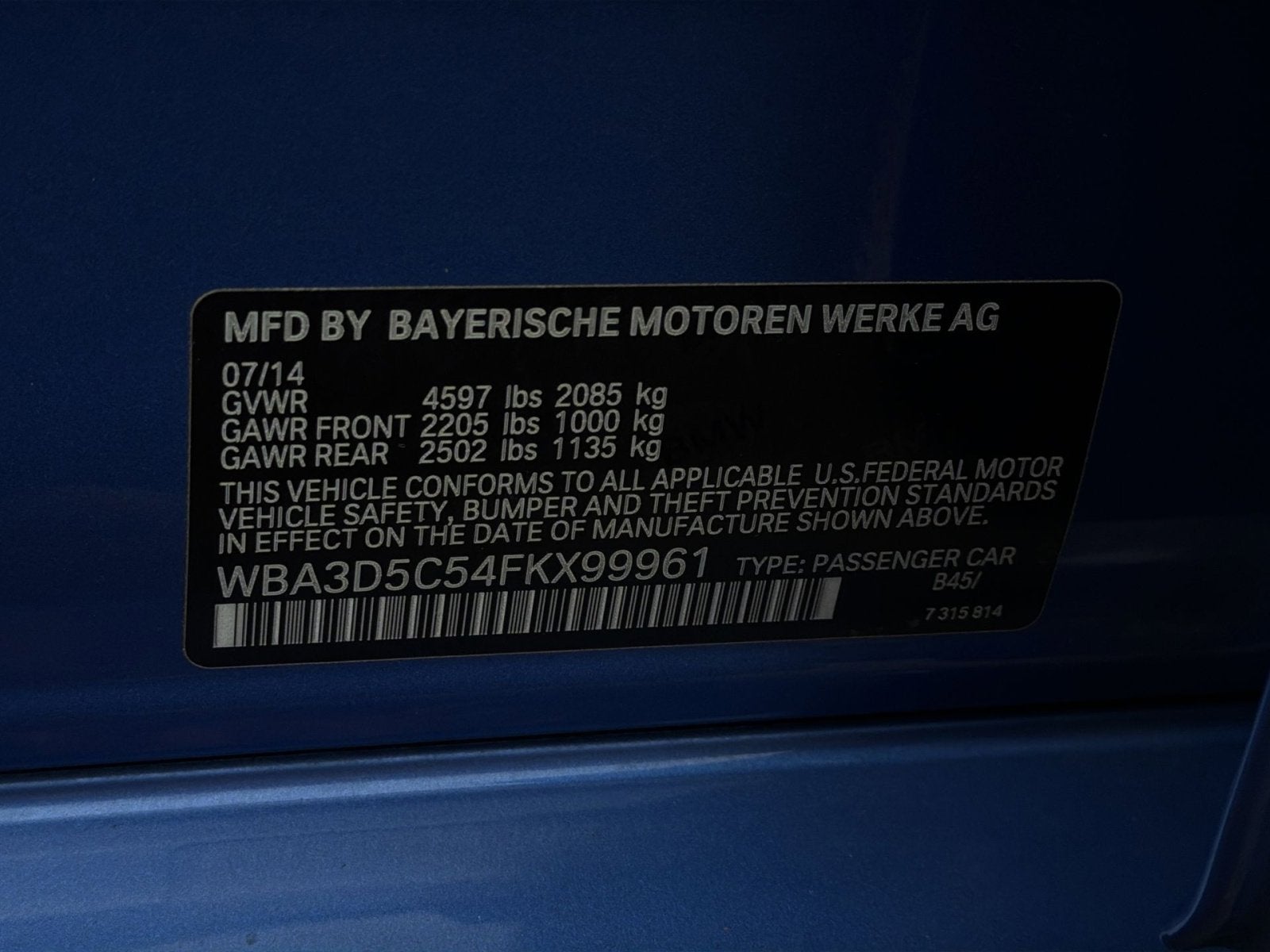 2015 BMW 3 Series 328d xDrive