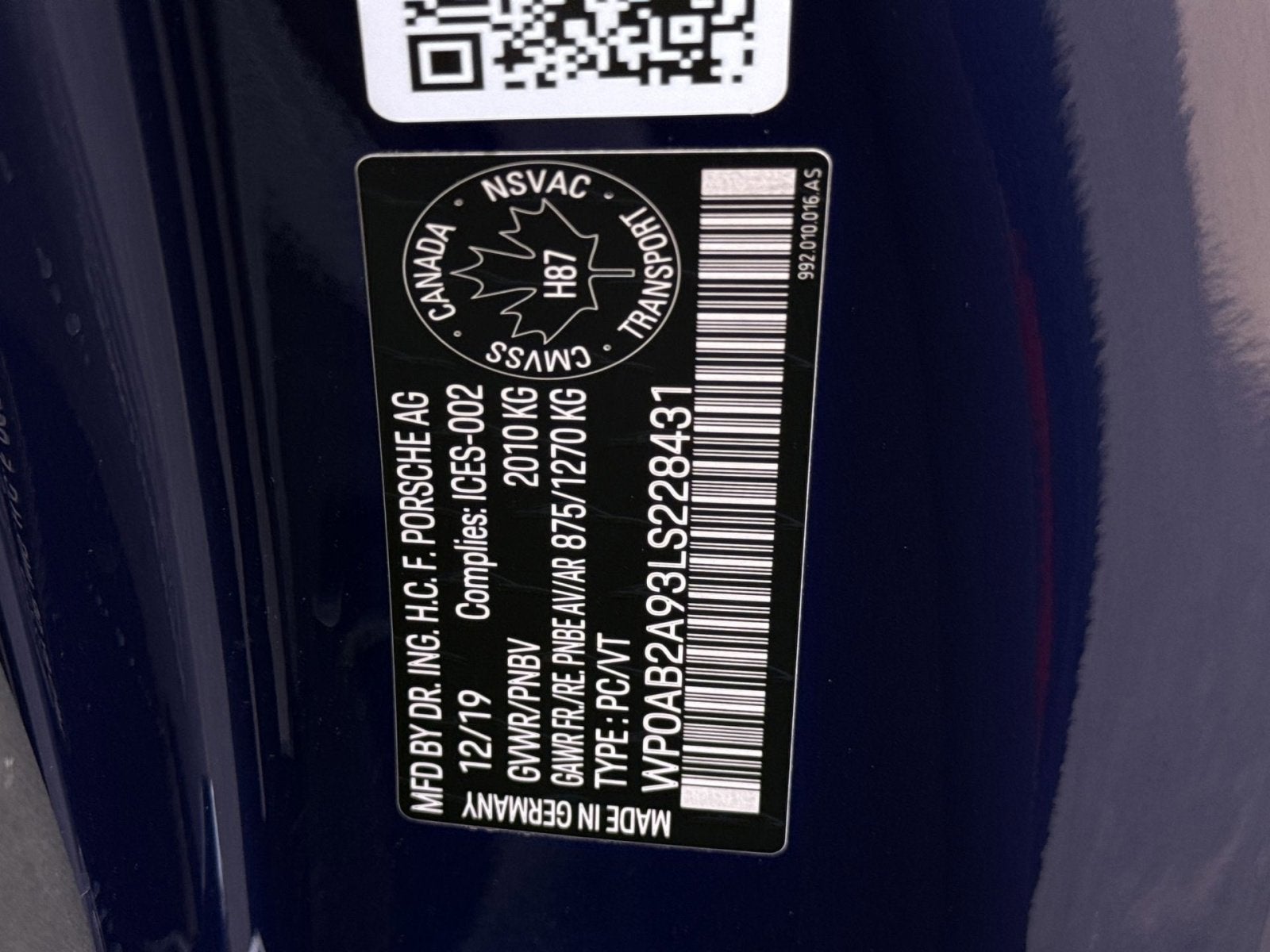 2020 Porsche 911 Carrera S