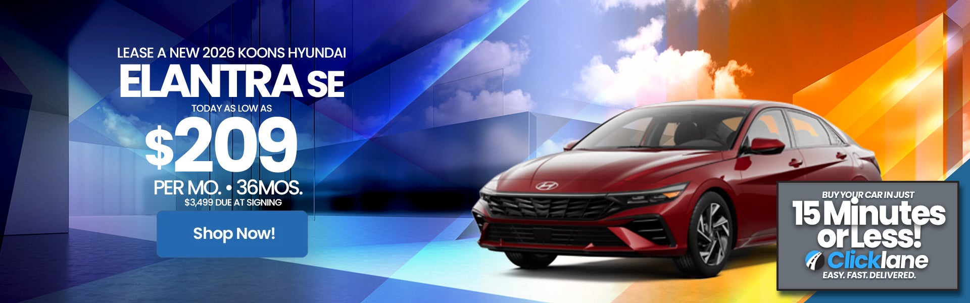 2026 Hyundai Elantra Lease Offer