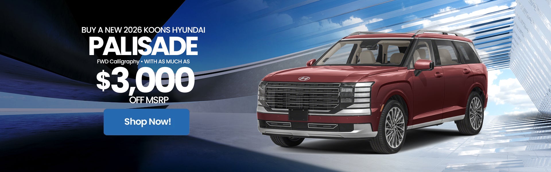 2026 Hyundai Palisade Rebate Offer